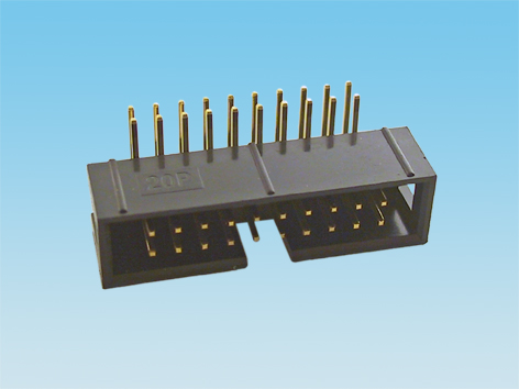 Conector IDC macho-codo de perfil bajo para PCB, de 2x4 pines