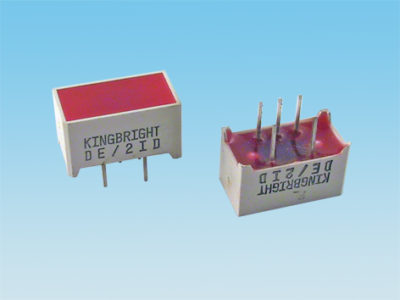 LED --- Iv(mcd)=31 / If(mA)=10 / Color Caja=Rojo / Area de luz=7,5x14 mm. / N脗潞 Areas Luz=1)