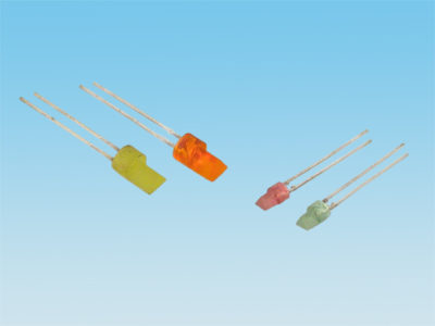 LED TRIANGULAR ROJO --- Iv(mcd)=0,8 / If(mA)=10 / Ang.Vista=100脗掳 / Color Caja=Rojo difuso / 脙藴= 3x3