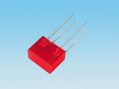 LED --- Iv(mcd)=20 / If(mA)=10 / Color Caja=Rojo Difuso / Area de luz=5x10 mm