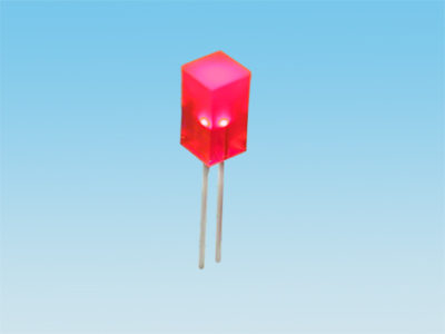 LED RECTANGULAR --- Iv(mcd)=2 / If(mA)=10 / Ang.Vista=110脗掳 / Color Caja=Rojo difuso / 脙藴= 5x5mm