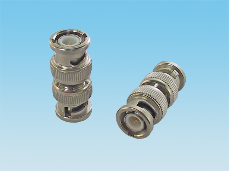 Adaptador bnc macho a bnc macho, disponible en Biltron.