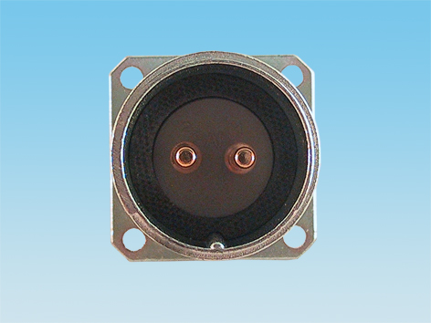 Conector circular metálico macho-base para panel, tipo militar, de 5 vías, Ø=20mm