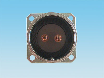 Conector circular metálico macho-base para panel, tipo militar, de 9 vías, Ø=20mm