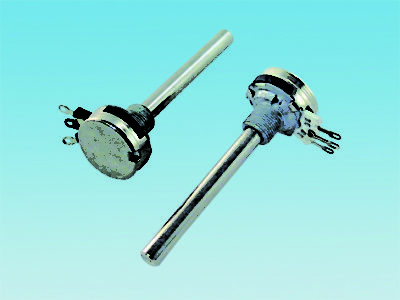 Potenci贸metro de panel lineal, con resistencia de 100K ohmios y potencia de 0.25 W, de carbono met谩lico, en Biltron.