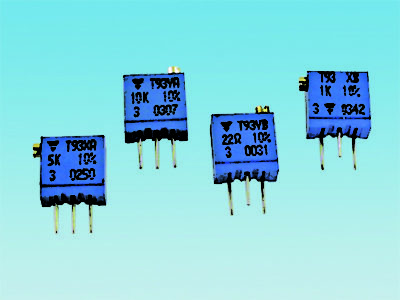 POTENCIOMETRO CIRCUITO IMPRESO MULTIVUELTA AJUSTE HORIZONTAL EN LINEA 5K