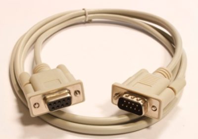 Adaptador Sub-D macho de 9 pines a Sub-D hembra de 9 pines, cable de 5m