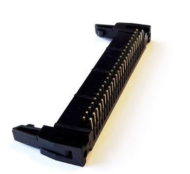 Conector IDC macho-recto con extractor largo para PCB, de 2x25 pines