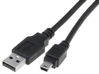 Cable USB 2.0 macho tipo-A a mini USB macho tipo-B, 1m