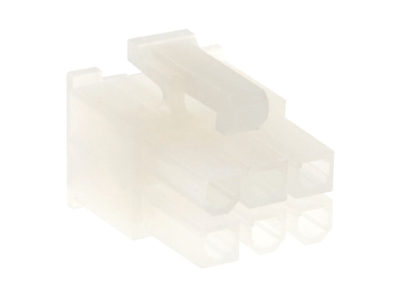 Conector Minifit hembra-aérea, 2x3 vías, paso=4.20mm