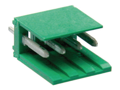 Conector AMP Modu II macho-recto para PCB, 4 vías, paso=3.96mm