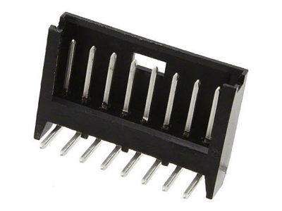 Conector AMP Modu II macho-codo para PCB, 8 vías, paso=2.54mm