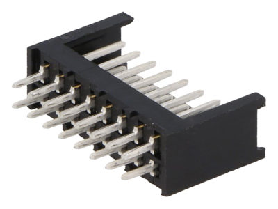 Conector AMP Modu II macho recto, 2x8 vías, paso=2.54mm