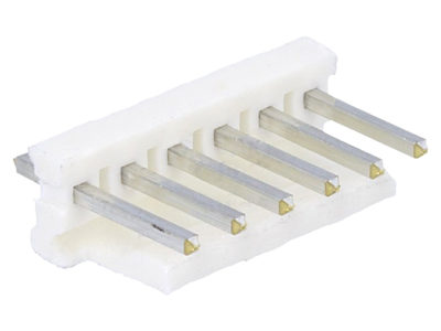 Conector macho-recto, 6 vías, paso=3.96mm