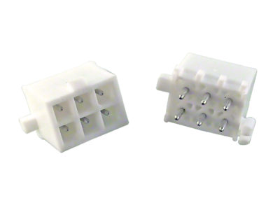 Conector MATE-N-LOK MINI macho-recto para PCB, 6 vías