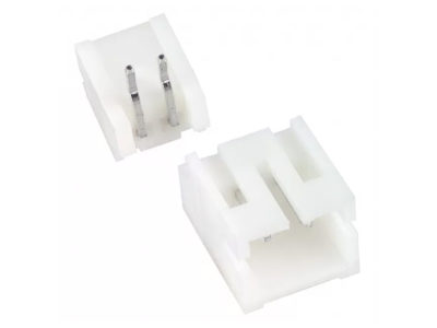 Conector macho PCB acodado 2 vías, paso=2 mm