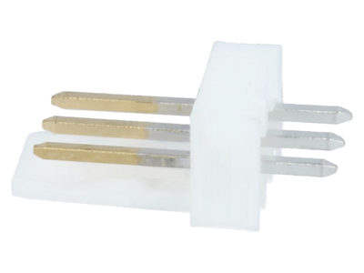 Conector postes polarizado macho-recto, 3 vías, paso=2.54mm