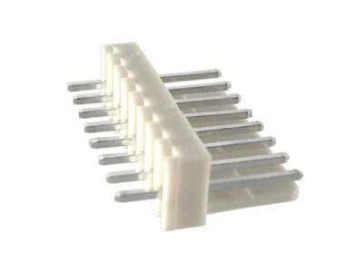 Conector postes polarizado macho-recto, 8 vías, paso=2.54mm