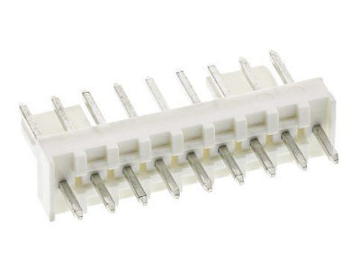 Conector postes polarizado macho-recto, 9 vías, paso=2.54mm