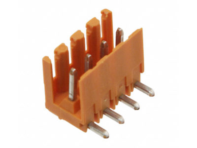 Borna codo macho cerrado 5 pines Paso 3.5mm