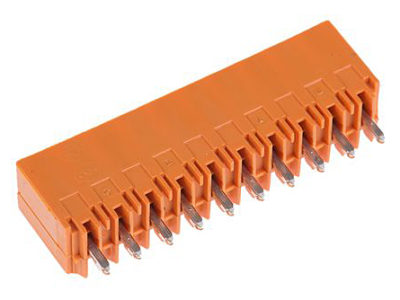 Borna recto para PCB de 10 pines, macho cerrado, paso 3.5 mm, enchufable