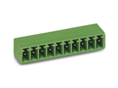 Borna macho-codo para PCB, 8 vías, paso=3.81 mm, enchufable