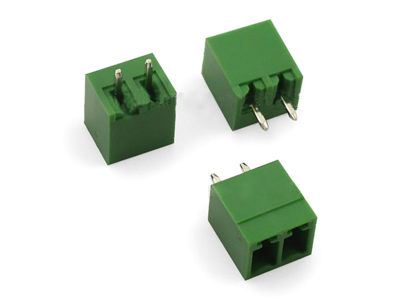 Borna macho-recto para PCB, 3 vías, paso=3.81 mm, verde, enchufable