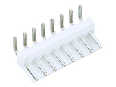 Conector tipo postes macho-codo para PCB, 8 vías, paso=3.96mm