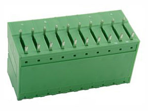 Borna macho-codo para PCB, 20 vías, paso=5.08mm, doble altura