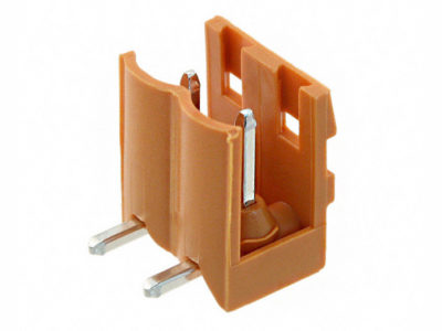 Borna macho-codo para PCB, 2 vías, paso=5.08mm