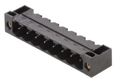 Borna macho-codo para PCB, 6 vías, paso=5.08mm, sujeción