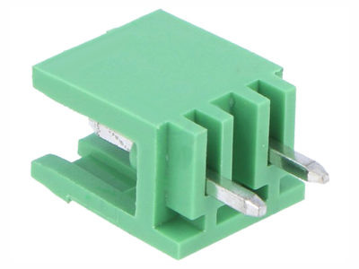 Borna macho-recto para PCB, 2 vías, paso=5.08mm