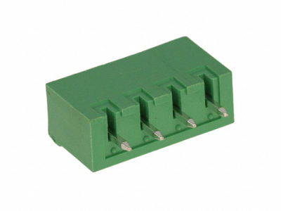 Borna macho-recto-cerrado para PCB, 4 vías, paso=5.08mm