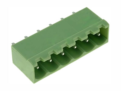 Borna macho-recto-cerrado para PCB, 5 vías, paso=5.08mm