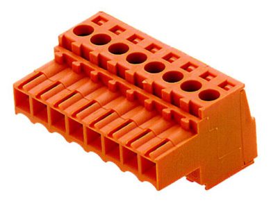 Borna hembra-recta enchufable para PCB de 3 vías, paso=3.50mm