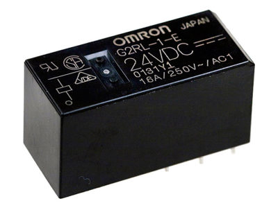 Relé potencia Omron de la serie G2RL, de 1 polo y con 24Vdc y 16A. Disponible en Biltron online.