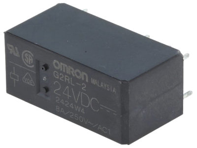 Relé de potencia Omron serie G2RL de 24V dc, disponible en Biltron.