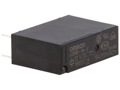 Relé de potencia Omron de la serie G5NB, disponible en Biltron.