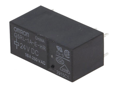 Relé potencia Omron G5RL-1A-E-HR, 1 polo, 24Vdc, 16A