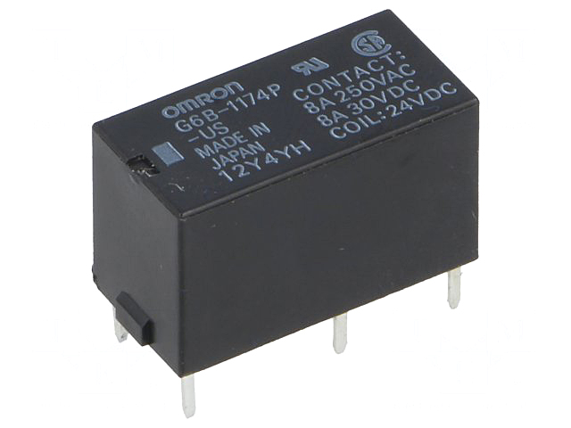 thumbnail image 2 of 1pc Original 24V Relay – OMRON G6B-1174P-US 24VDC 2 of 6