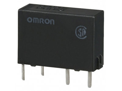 Relé de potencia de Omron serie G6D de 1 polo, SPST, tensión 12V dc y corriente 5A, disponible en Biltron.
