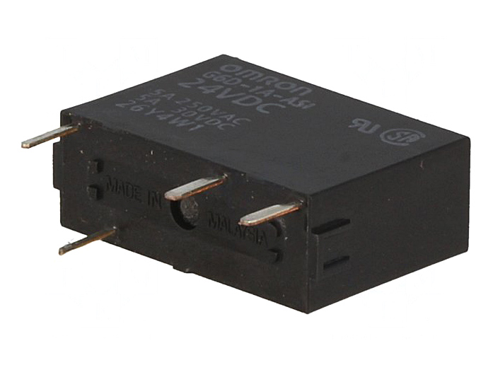 Relé de potencia Omron de la serie G6D, disponible en Biltron.