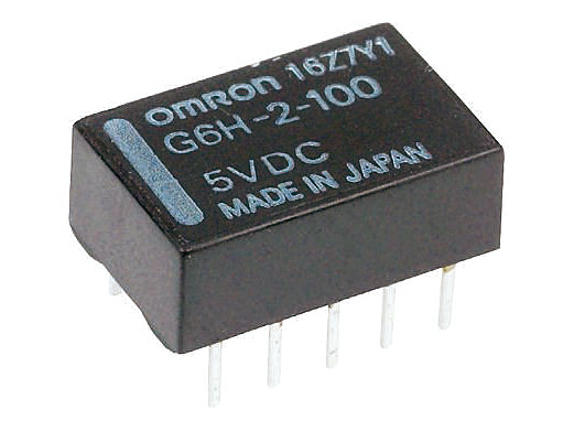Relé de potencia de Omron de la serie G6H, disponible en Biltron.