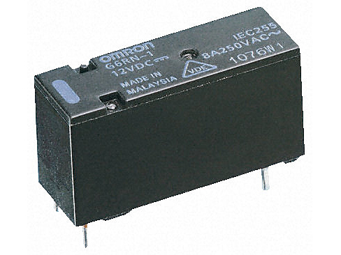 Relé de potencia Omron G6RN-1 DC12, disponible en Biltron.