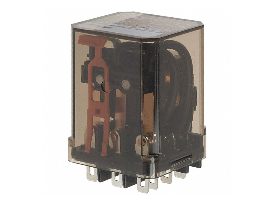 Relé de potencia con 24Vdc y 16A de TE Connectivity, en Biltron.