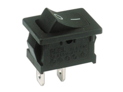 Pulsador panel, 21x15 mm, OFF-ON, 10A, 250V