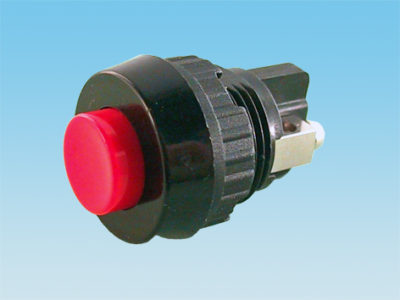 Pulsador normalmente abierto, para panel, redondo, verde, longitud= 27 mm, diametro = 16 mm