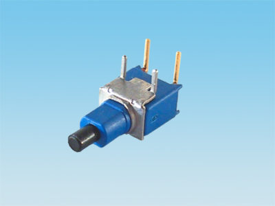 Pulsador miniatura para PCB, acodado, ON-MOM, 8,6x10,16x5 mm