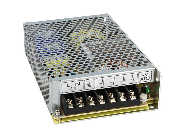 Fuente de alimentación de Mean Well RS-100-24 con potencia de 108W.