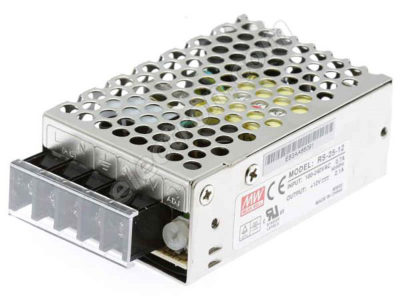 Fuente de alimentaci贸n de Mean Well RS-25-12 con tensi贸n de salida 12 Vcc